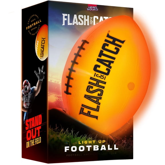 Light-up Football - NO 6 - Glow-in-the-Dark Ball - Outdoor Sports Gifts for Boys Ages 8-15+ Years