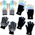 thumbnail image 1 of Light up Gloves Fingertips, 2026 LED Rave Glove, 7 Colors Light Show Lights up Finger Gloves for Gloving, Lighting(a+b+c+d), 1 of 6