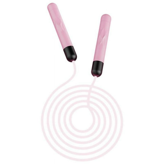 Light up Jump Rope Fitness Lightweight Adjustable Exercise Skipping Rope LED Jumping Rope for Adult Kids Beginner Men Women - Pink