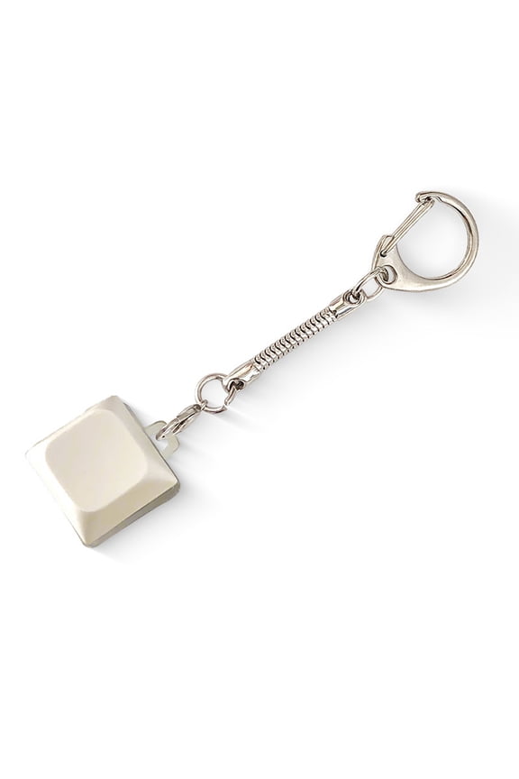 Light up Keyboard Fidget Toy - Fidget Keyboard Keychain Keyboard Clicker Fidget Toy Stress Relief Keyboard Fidget Clicker(White)