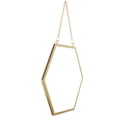 thumbnail image 1 of ifundom Golden Hexagon Wall Mirror for Home Bathroom Decor, Modern Vanity Mirror, Stylish Wall Hanging Decoration, 1 of 6