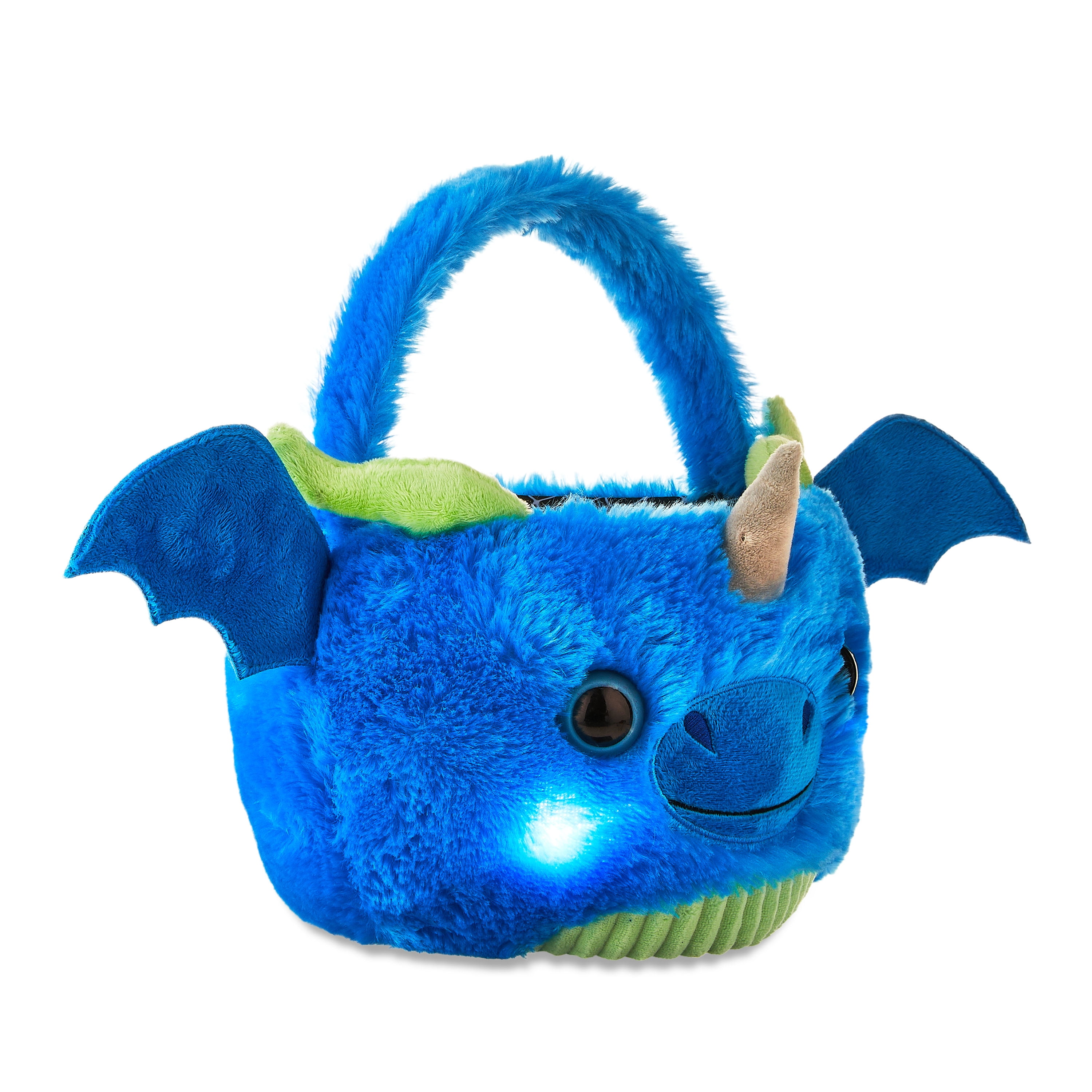 Lightup Plush Blue Dragon Easter Basket by Way To Celebrate