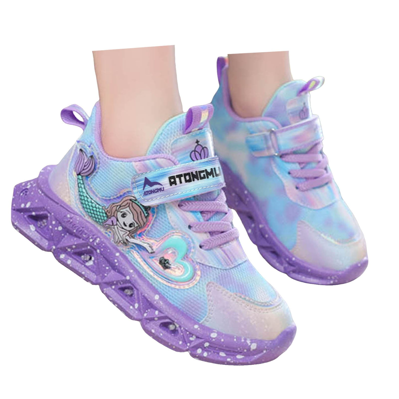 Light up Princess Running Walking Tennis Shoes for Girls Toddler Kids ...