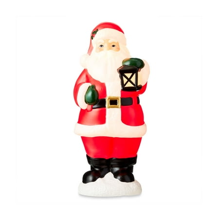 Light-up Red Santa Blow Mold Christmas Decoration, 24 in, by Holiday Time