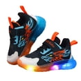 thumbnail image 1 of Light up Shoes Toddler Boys Flashing LED Tennis Sneakers Little Kids Luminous Walking Running Shoes, 1 of 9