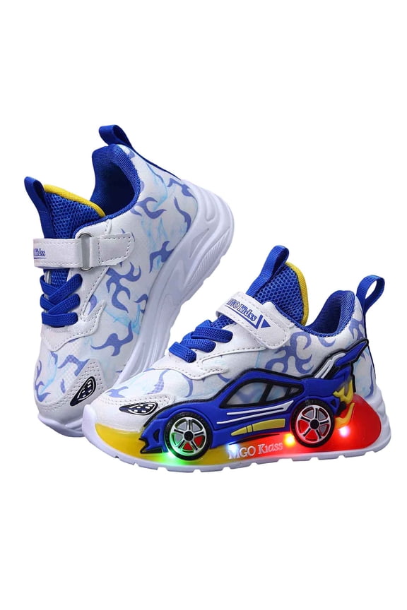 Light up Shoes Toddler Boys Flashing LED Tennis Sneakers Little Kids Luminous Walking Running Shoes