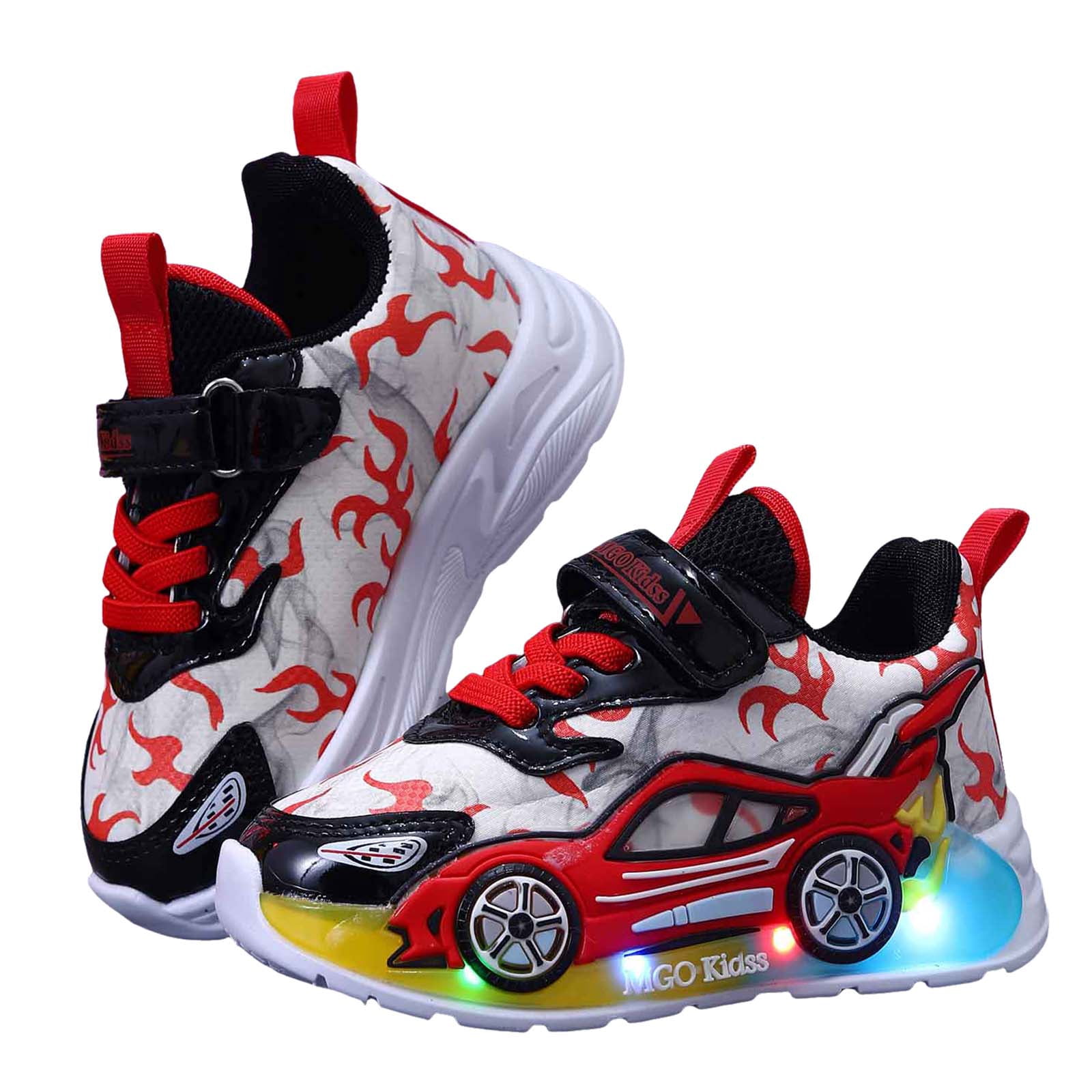 Light up Shoes Toddler Boys Flashing LED Tennis Sneakers Little Kids Luminous Walking Running Shoes