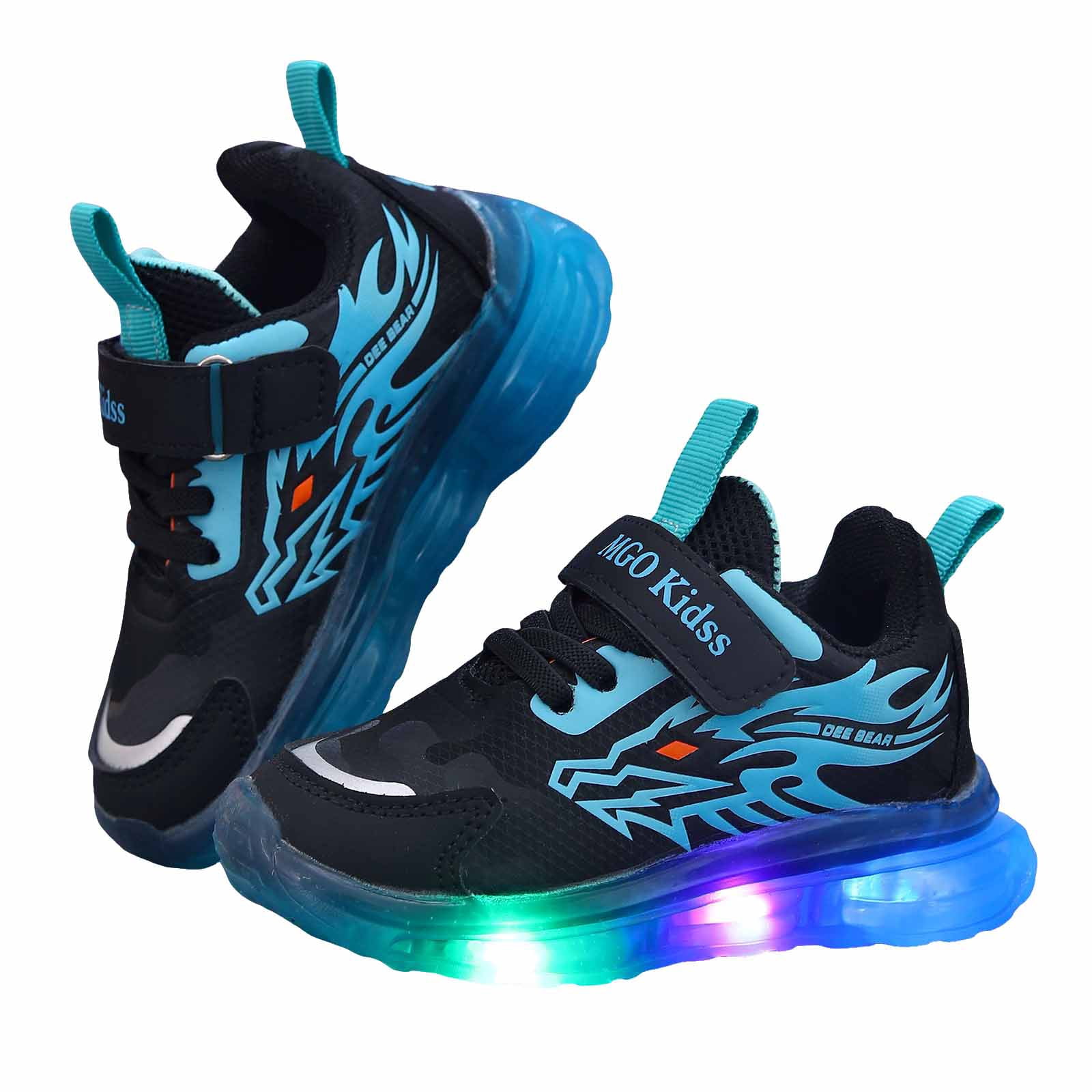 Light up Shoes Toddler Boys Flashing LED Tennis Sneakers Little Kids Luminous Walking Running Shoes