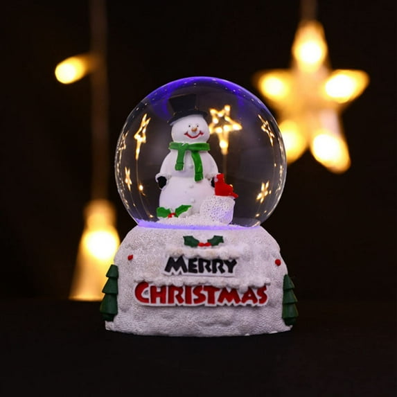 Light up Snow Globes Decoration Large Snow Globes, Snowman Snow Globes for Adults Vintage Snow Globe, Snow Globes Christmas Holiday Table Decor