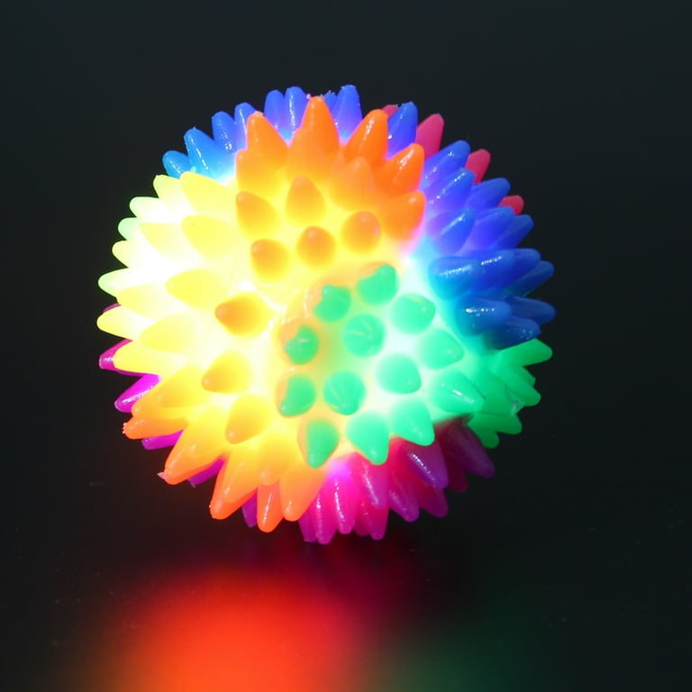 Light up Spikey Ball Way to Celebrate Party Favors Multi Color Plastic Novelty Everyday
