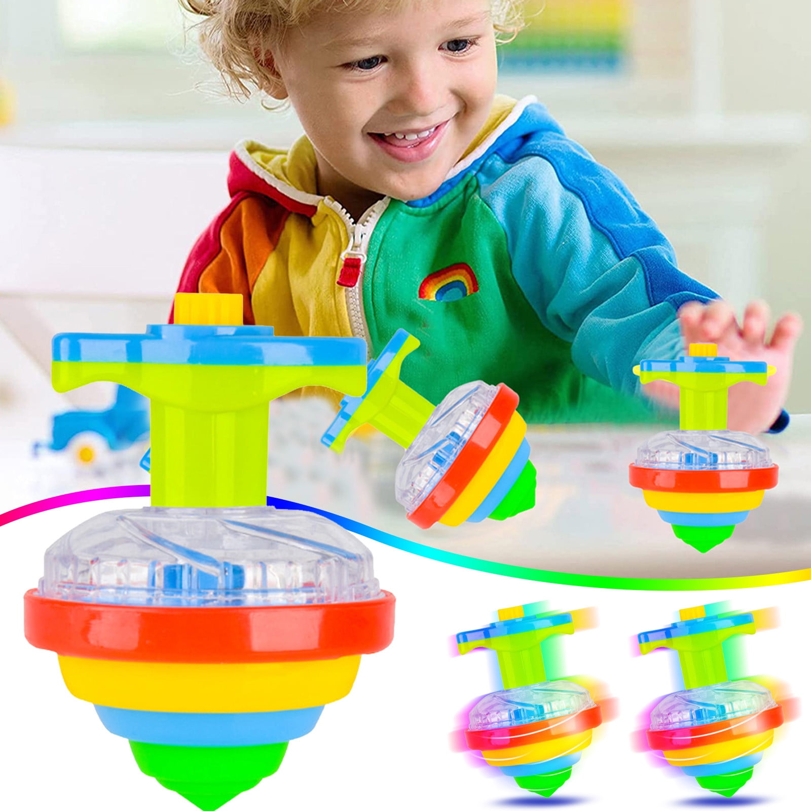 Light up Spinning Tops for Kids Light Spinning Top Toy School Birthday ...