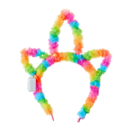 1 Count, Multicolor Light-Up Unicorn Headband, Party Favor, by Way To Celebrate