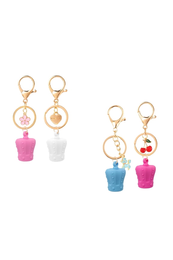 Light weight Lip Balm Keychain Silicone Lips Gloss Holder Keychains For Sport Enthusiasts and Commuters