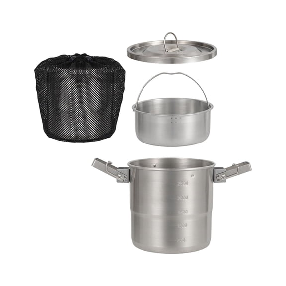 Light weight Outdoor Cooking Stainless Steel Camping Pots Multifunctional For Campers And Adventurers