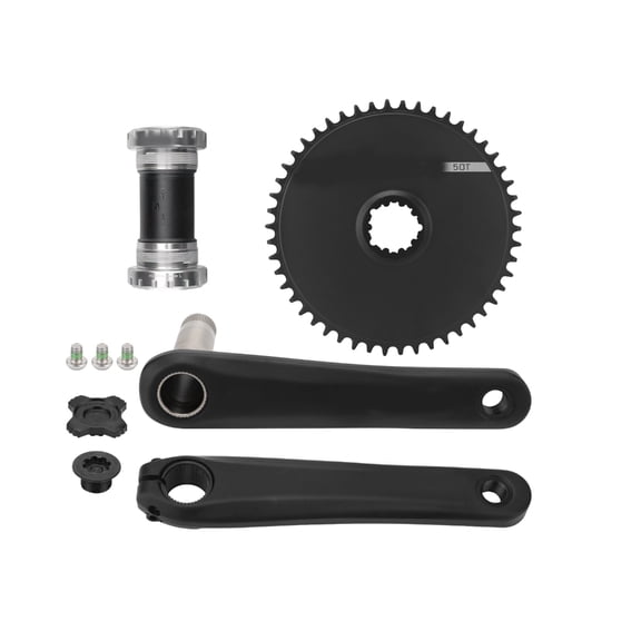 Light weight Round Tapers Crankset Chainwheel Aluminum Alloys Cranks Bike Part for Enhancing Cycling Efficiency