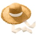 thumbnail image 1 of Light weight Straw Hat Windproof Protecting Hat Multifunctional Comfortable Hat for Various Event, 1 of 9