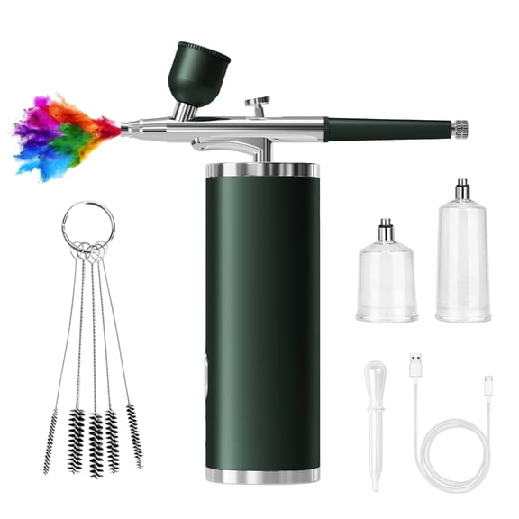 Light weight USB Face Hydrations Device Vaporizer Air brush Set with Compressor Fast Absorption For Travel Office Use