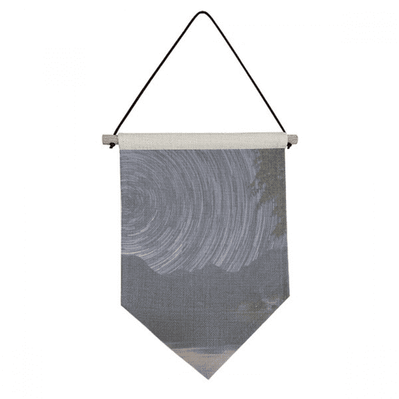 Light-year Stars Dark Night Sky Canvas Flag Hanging Wall Art Decor Banner