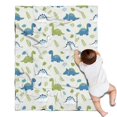 thumbnail image 1 of LightBeige Cartoon Dinosaurs Plants Pattern Blanket,Comfortable Soft Flannel Throw Blanket,All Season,Warm Lightweight Blankets for Sofa Bed Couch Living Room Chair,30"x40", 1 of 4