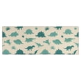 thumbnail image 1 of LightBeige Cartoon Dinosaurs Silhouettes Pattern Kitchen Rug Mat,Kitchen Runner Rugs Non Skid Washable,Decorative Kitchen Floor Mats for Kitchen,Sink,Laundry,17"X47", 1 of 5