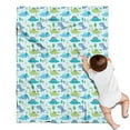 thumbnail image 1 of LightBlue Cartoon Dinosaurs Trees Pattern Blanket,Comfortable Soft Flannel Throw Blanket,All Season,Warm Lightweight Blankets for Sofa Bed Couch Living Room Chair,30"x40", 1 of 4