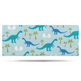 thumbnail image 1 of LightBlue Dinosaurs Eggs Palms Pattern Bathroom Rugs Mat,Non Slip Microfiber Bathroom Rug,Rubber Backing,Soft Bathroom Mats for Bathroom Floor,Tub and Shower,60x24in(150x60cm), 1 of 5