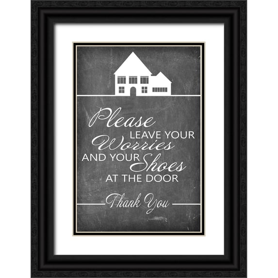 LightBoxJournal 11x14 Black Ornate Wood Framed with Double Matting Museum Art Print Titled - Mudroom 10