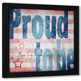thumbnail image 1 of LightBoxJournal 12x12 Black Modern Wood Framed Wall Art Titled - American Born Free Sign Collection 3, 1 of 6