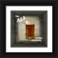 thumbnail image 1 of LightBoxJournal 12x12 Black Ornate Wood Framed with Double Matting Museum Art Print Titled - Dorm Room Pub Only Other Reason, 1 of 4