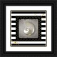 thumbnail image 1 of LightBoxJournal 12x12 Black Ornate Wood Framed with Double Matting Museum Art Print Titled - Golden Sea With Stripes 5, 1 of 4