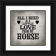 thumbnail image 1 of LightBoxJournal 12x12 Black Ornate Wood Framed with Double Matting Museum Art Print Titled - GypsyHorse CollectionSurfacePattern V4 1, 1 of 4