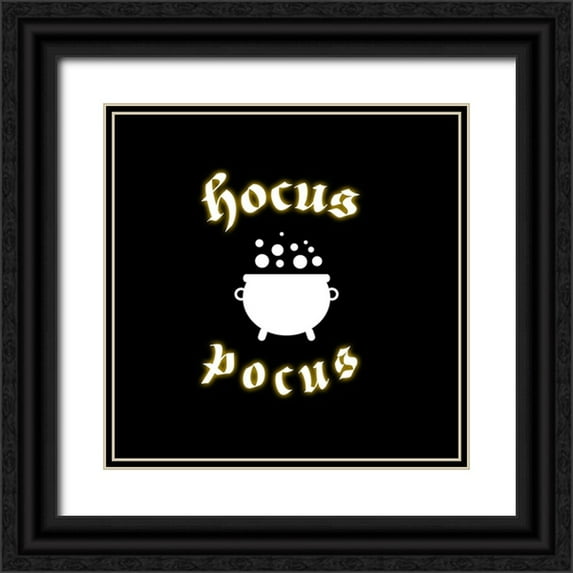 LightBoxJournal 12x12 Black Ornate Wood Framed with Double Matting Museum Art Print Titled - Hocus Pocus 08