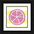thumbnail image 1 of LightBoxJournal 12x12 Black Ornate Wood Framed with Double Matting Museum Art Print Titled - Summer time Lemon 04, 1 of 4