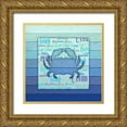 thumbnail image 1 of LightBoxJournal 12x12 Gold Ornate Wood Framed with Double Matting Museum Art Print Titled - Gypsy Sea Blue V5 3, 1 of 4
