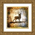 thumbnail image 1 of LightBoxJournal 12x12 Gold Ornate Wood Framed with Double Matting Museum Art Print Titled - High Country Deer, 1 of 4