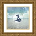 thumbnail image 1 of LightBoxJournal 12x12 Gold Ornate Wood Framed with Double Matting Museum Art Print Titled - Signs_SeaLife_Surfer2, 1 of 4