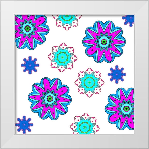 LightBoxJournal 12x12 White Modern Wood Framed Museum Art Print Titled - Go Bo Ho 2