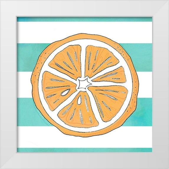 LightBoxJournal 12x12 White Modern Wood Framed Museum Art Print Titled - Summer time Lemon 02