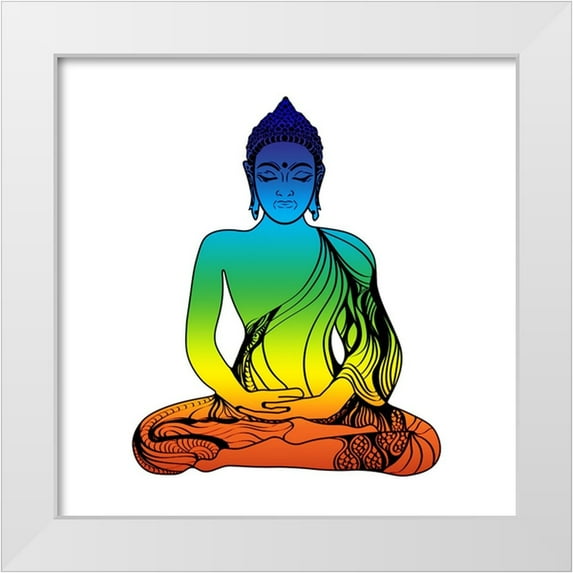 LightBoxJournal 12x12 White Modern Wood Framed Museum Art Print Titled - YogaV6