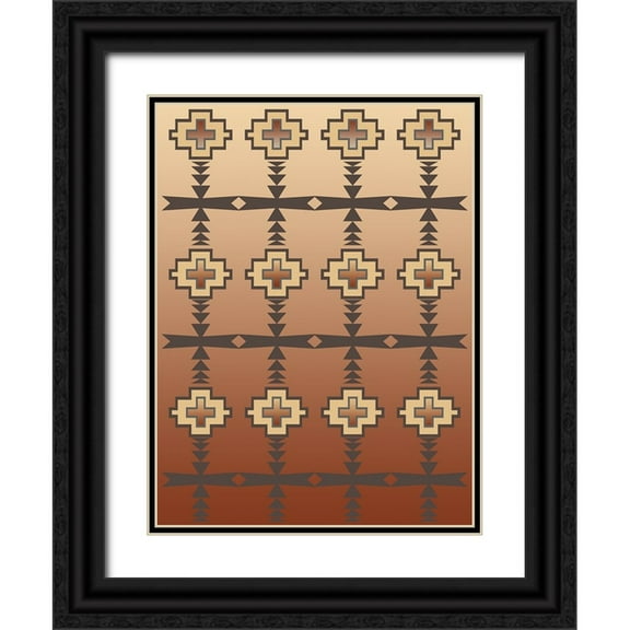 LightBoxJournal 12x14 Black Ornate Wood Framed with Double Matting Museum Art Print Titled - Simply Southwest A1
