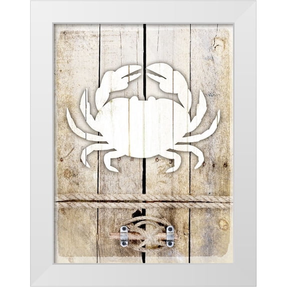 LightBoxJournal 12x14 White Modern Wood Framed Museum Art Print Titled - Country Sea 3