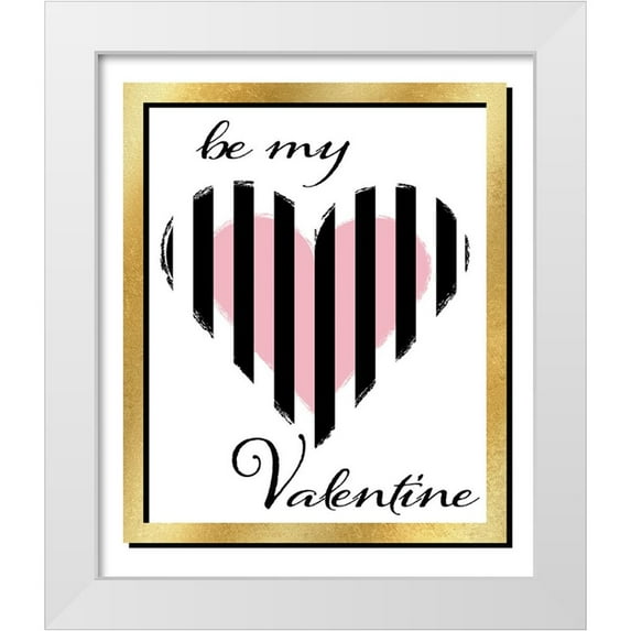 LightBoxJournal 12x14 White Modern Wood Framed Museum Art Print Titled - Love you 04