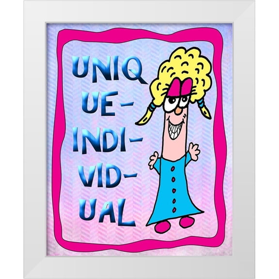 LightBoxJournal 12x14 White Modern Wood Framed Museum Art Print Titled - Unique Individual 2