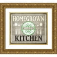 thumbnail image 1 of LightBoxJournal 13x12 Gold Ornate Wood Framed with Double Matting Museum Art Print Titled - Home Grown Kitchen, 1 of 4