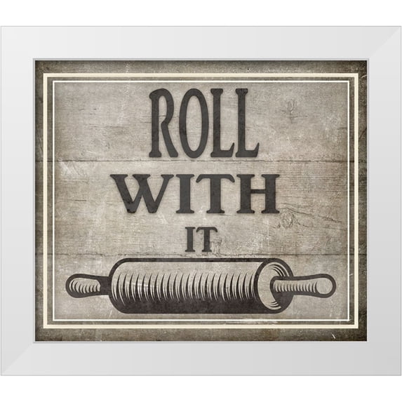 LightBoxJournal 13x12 White Modern Wood Framed Museum Art Print Titled - Roll With It BK