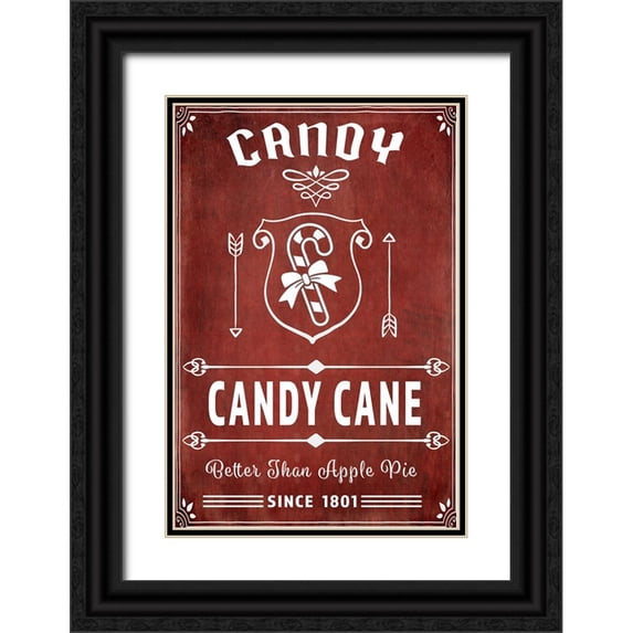 LightBoxJournal 13x18 Black Ornate Wood Framed with Double Matting Museum Art Print Titled - 25 Days TilChristmas 046