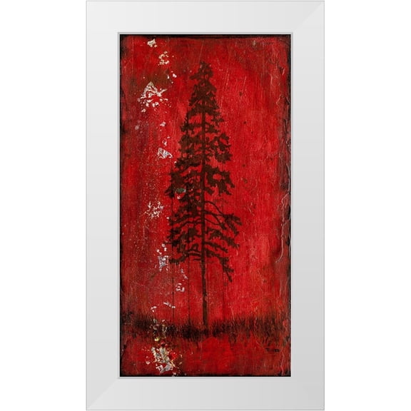 LightBoxJournal 14x24 White Modern Wood Framed Museum Art Print Titled - Lodge Pole Pine