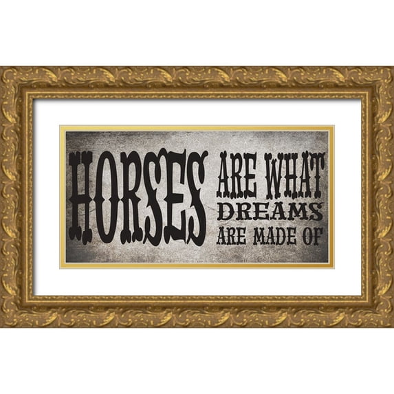 LightBoxJournal 14x9 Gold Ornate Wood Framed with Double Matting Museum Art Print Titled - GypsyHorse CollectionSurfacePattern V4 11