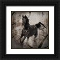 thumbnail image 1 of LightBoxJournal 15x15 Black Ornate Wood Framed with Double Matting Museum Art Print Titled - GypsyHorse Collection V1 3, 1 of 4