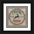 thumbnail image 1 of LightBoxJournal 15x15 Black Ornate Wood Framed with Double Matting Museum Art Print Titled - Personalized Christmas Sign V18, 1 of 4